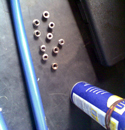 Cleaned chain ring bolts  - click to enlarge
