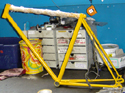 Wrap and protect the frame to avoid damage - click to enlarge
